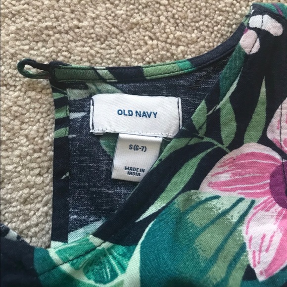 NWOT Floral Romper for girls size 6-7 small - Picture 6 of 6